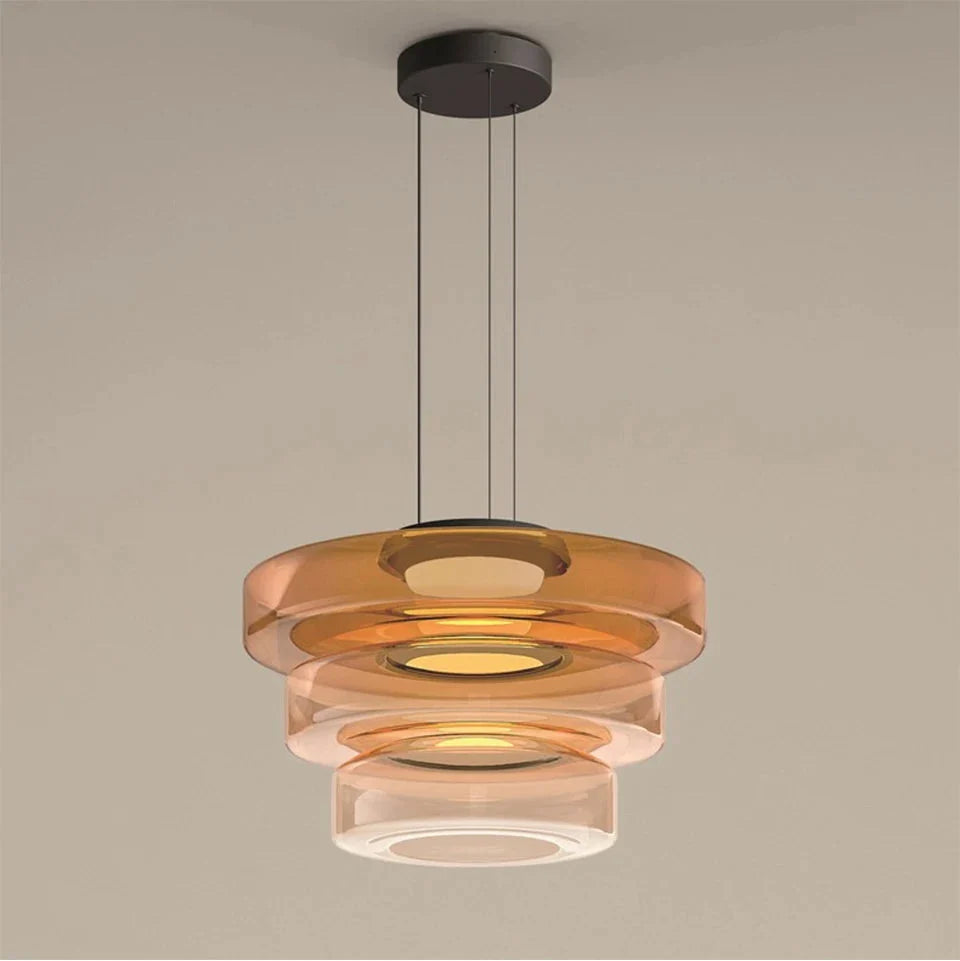 Layered Glass Pendant Light
