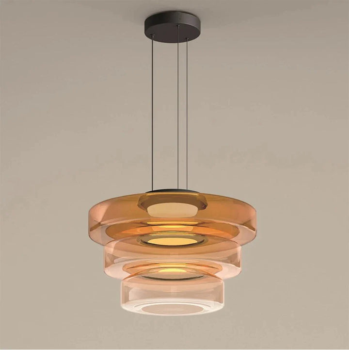Layered Glass Pendant Light