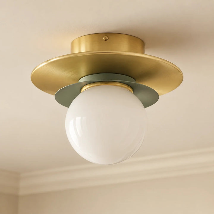 Layered Opal Glass Ceiling Light