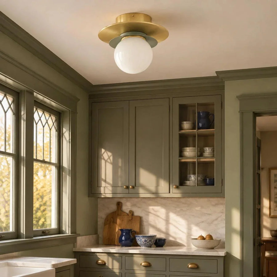 Layered Opal Glass Ceiling Light