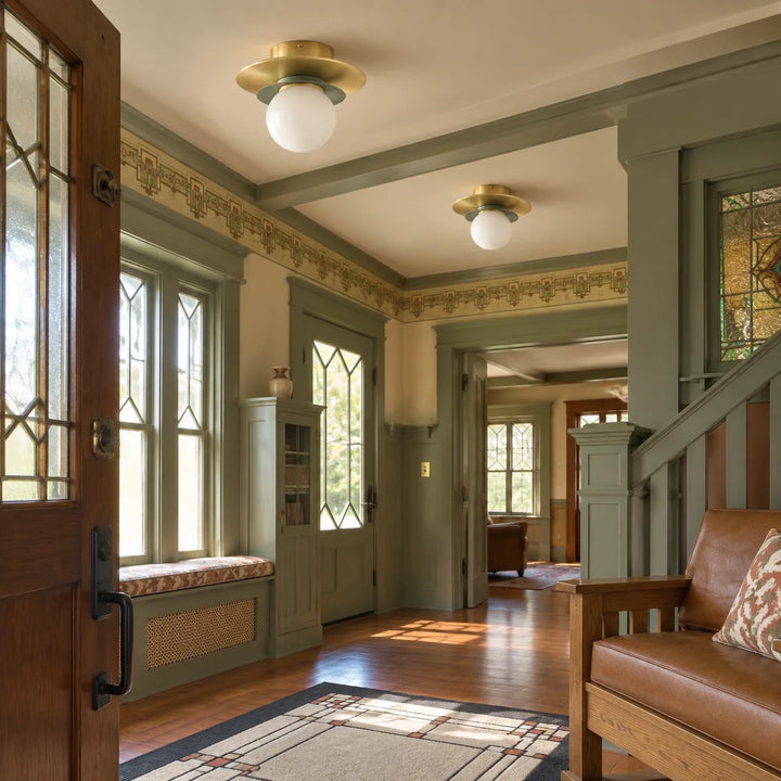 Layered Opal Glass Ceiling Light