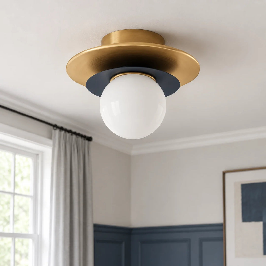 Layered Opal Glass Ceiling Light