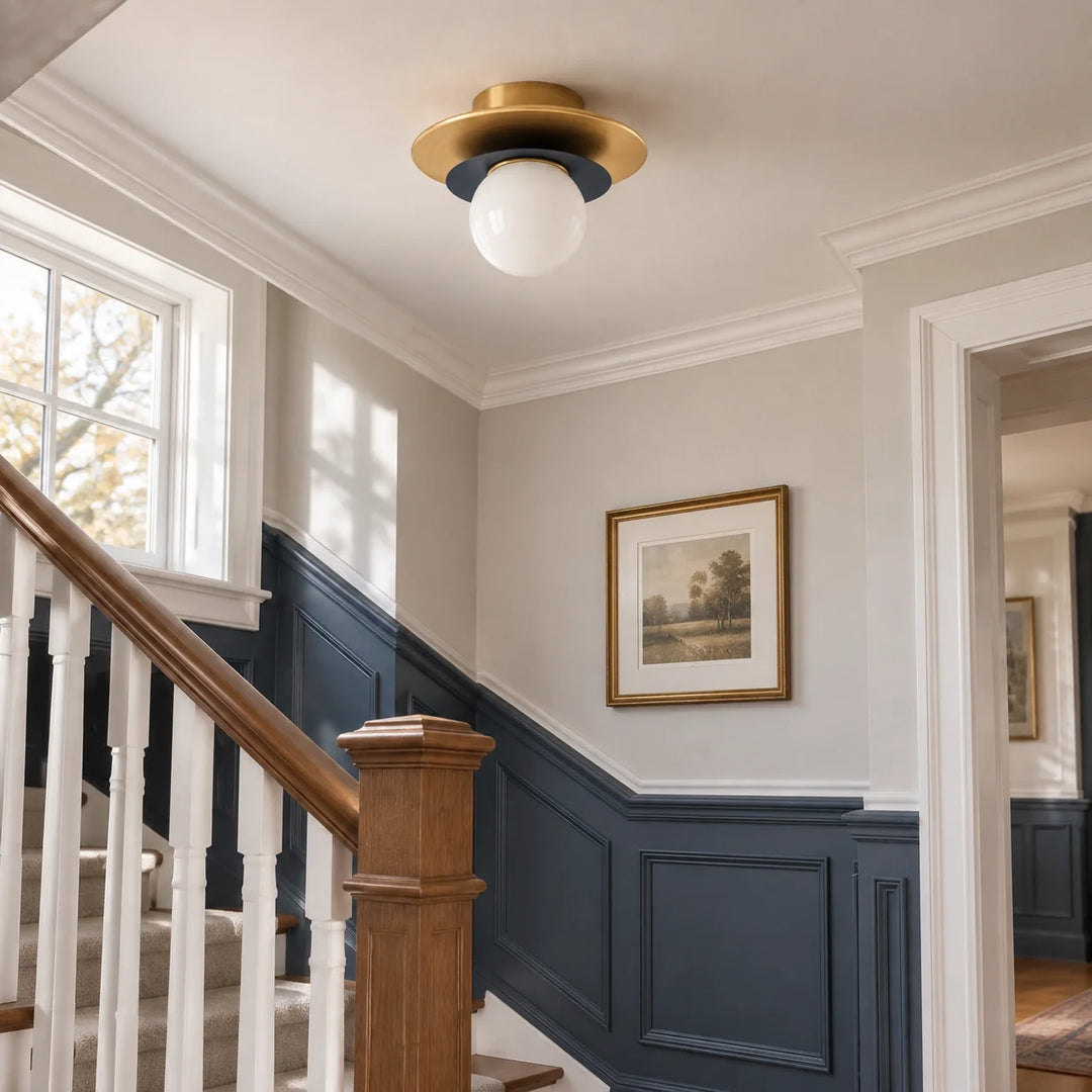 Layered Opal Glass Ceiling Light