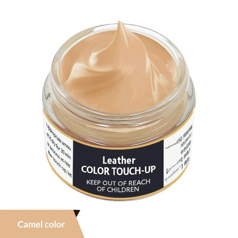 Leather colour touch-up repair cream