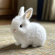 Lifelike plush bunny