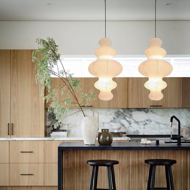 Multilayer Rice Paper Pendant Light