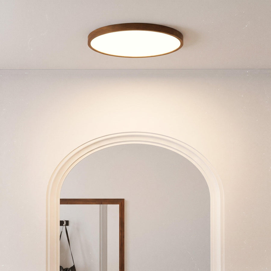 Dark Wood Grain Ceiling Light, view 3