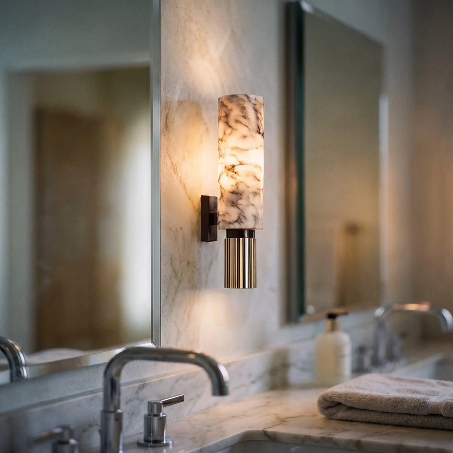 Copper stone Wall Light, view 2