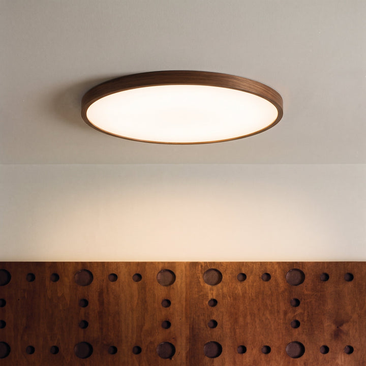 Dark Wood Grain Ceiling Light, view 4