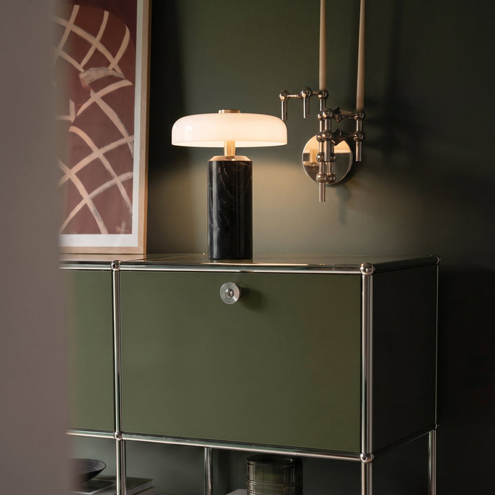 Marble Glass Table Lamp