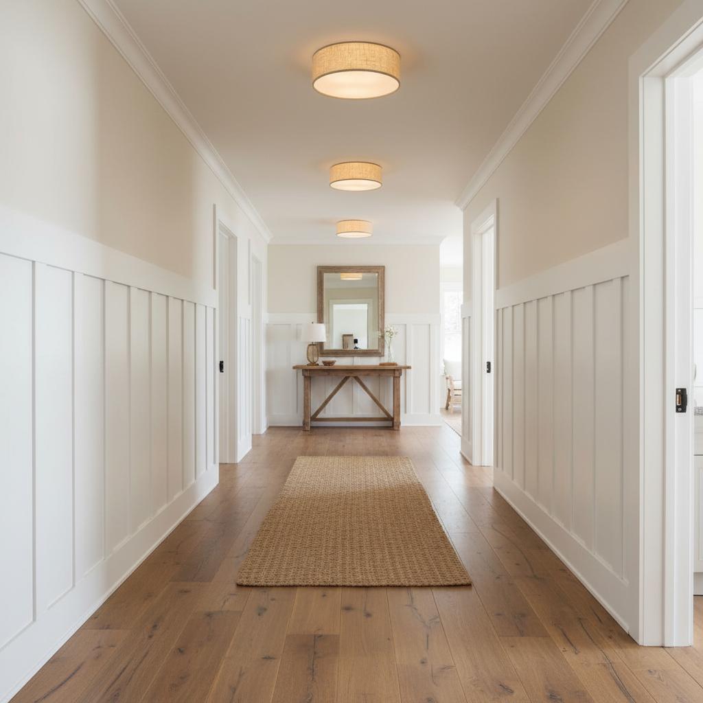 Linen Drum Ceiling Light