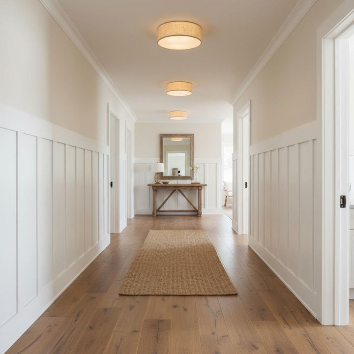 Linen Drum Ceiling Light