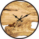 Live-edge wood effect acrylic wall clock