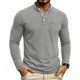Men's Long-Sleeve Henley Summer Shirt – image 4