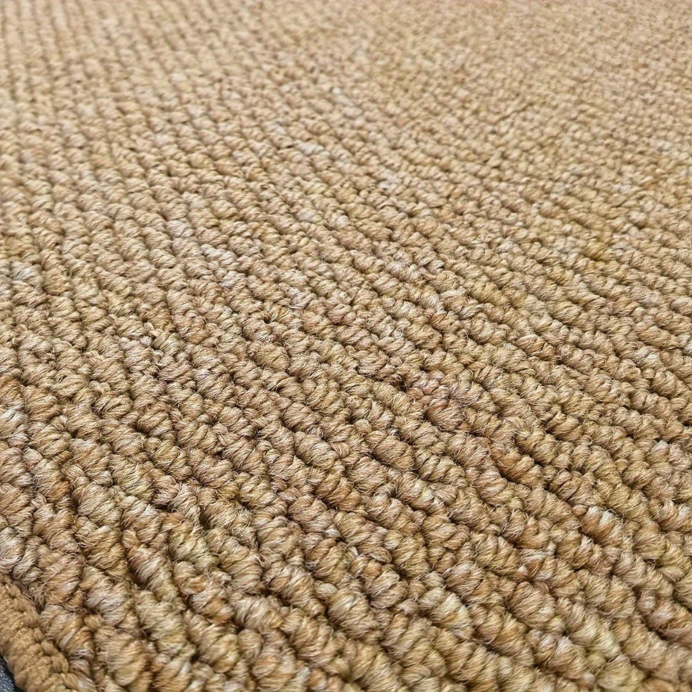 Woven loop pile door mat