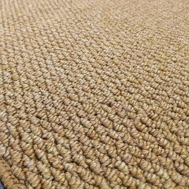 Woven loop pile door mat