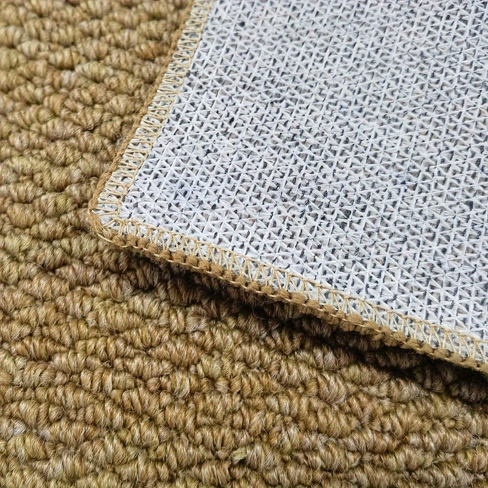 Woven loop pile door mat