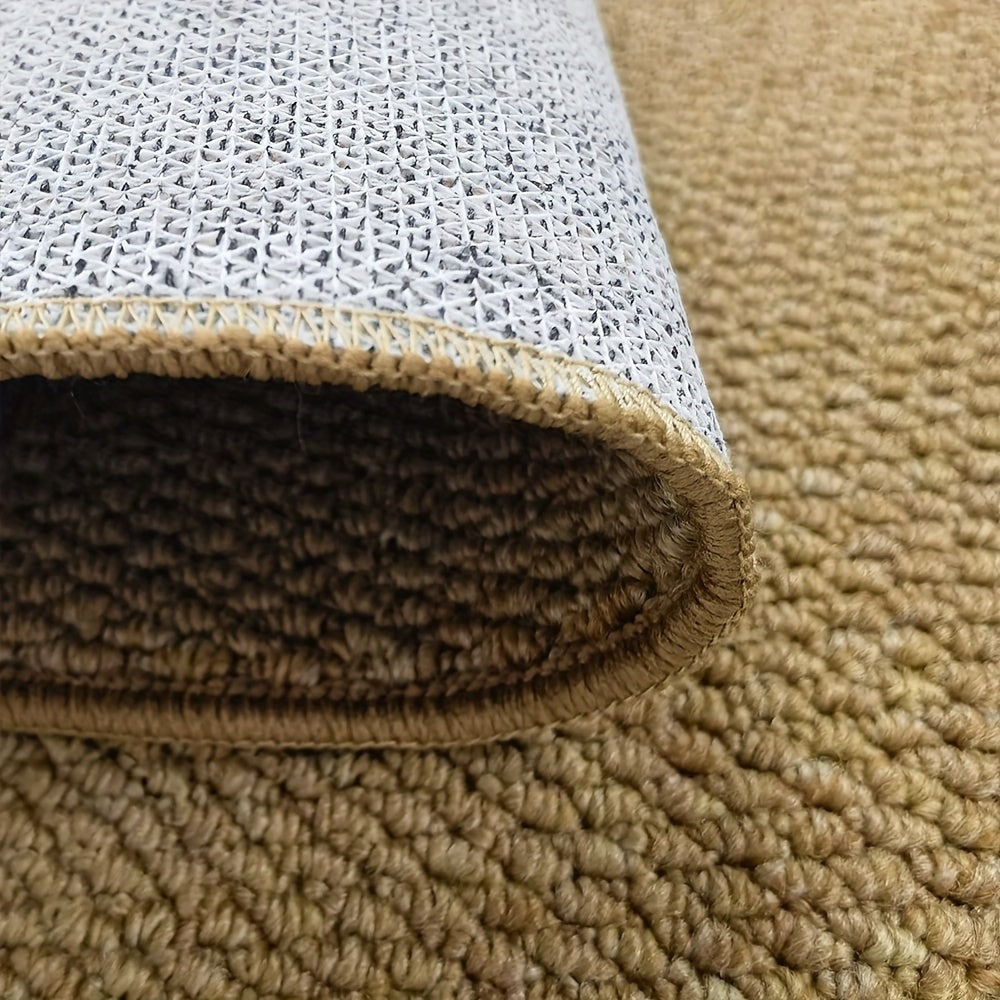 Woven loop pile door mat