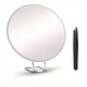 Magnifying make-up mirror with folding stand