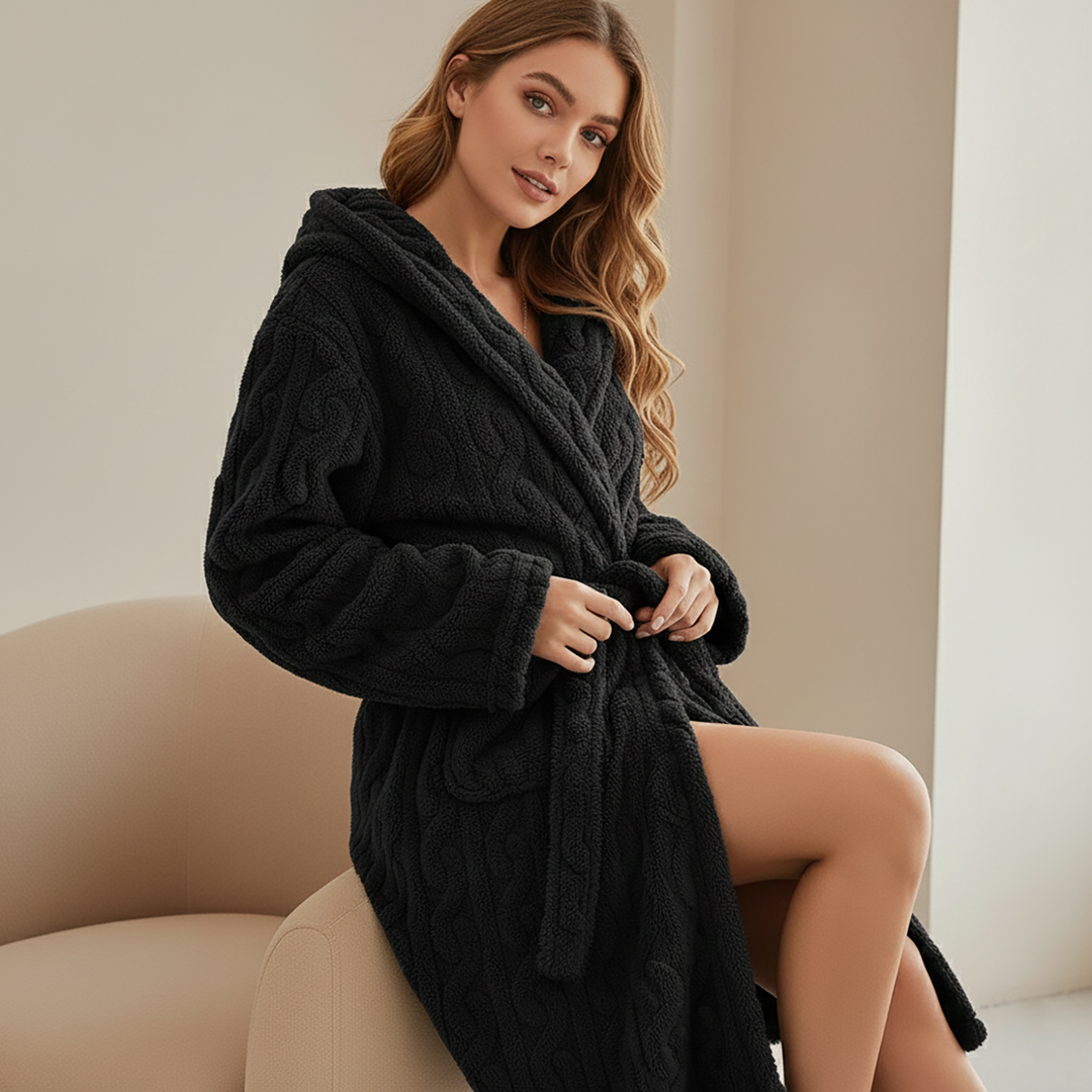 Women's Hooded Bathrobe image 3