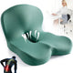 Memory foam chair cushion with integrated back rest