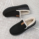 Men's faux fur lined moccasin slippers