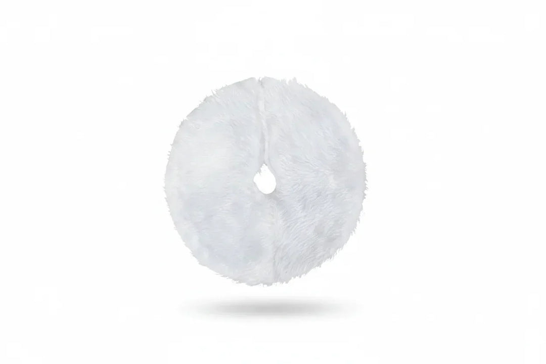 Mini faux fur Christmas tree skirt