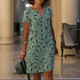 Women's V-Neck Midi Summer Dress – image 1