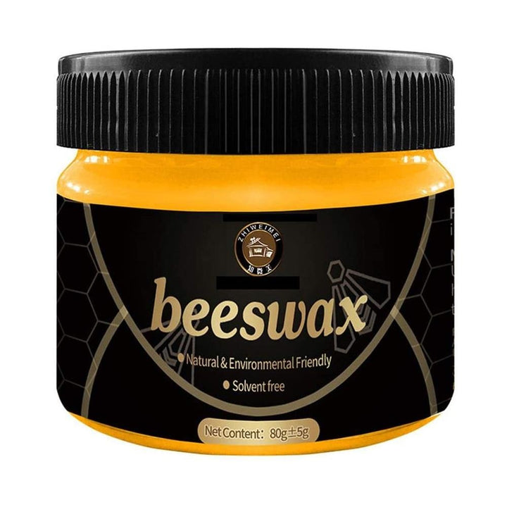 Natural beeswax wood polish jar