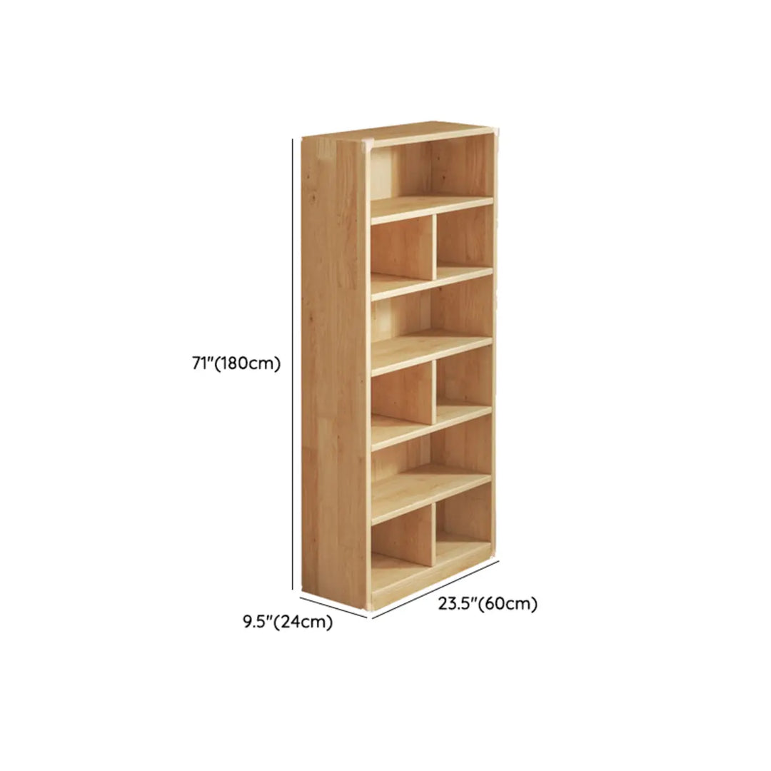 Solid Wood Bookcase | Natural Unpainted, Many Sizes