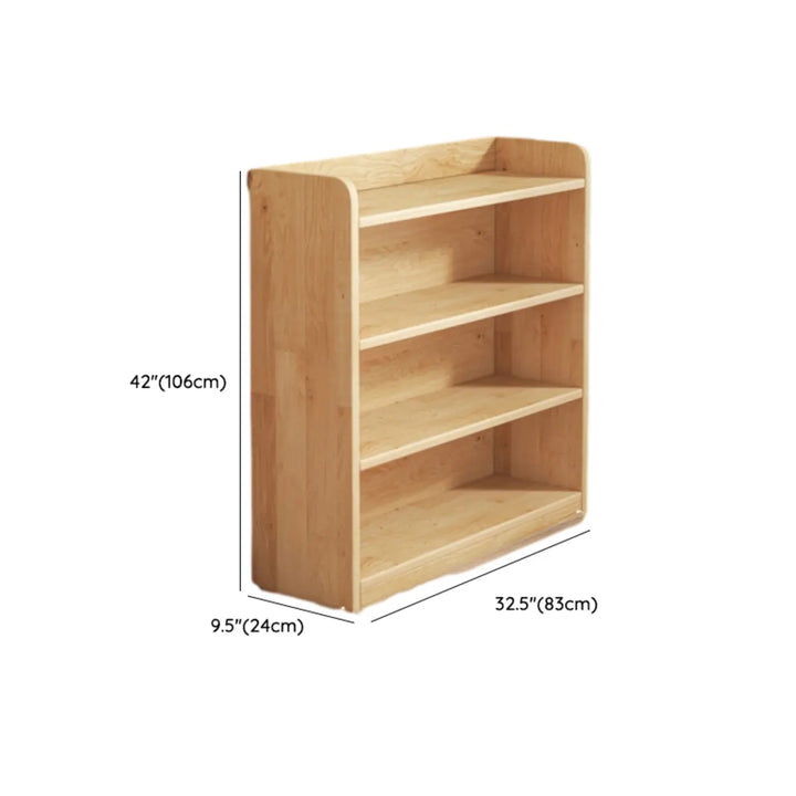 Solid Wood Bookcase | Natural Unpainted, Many Sizes