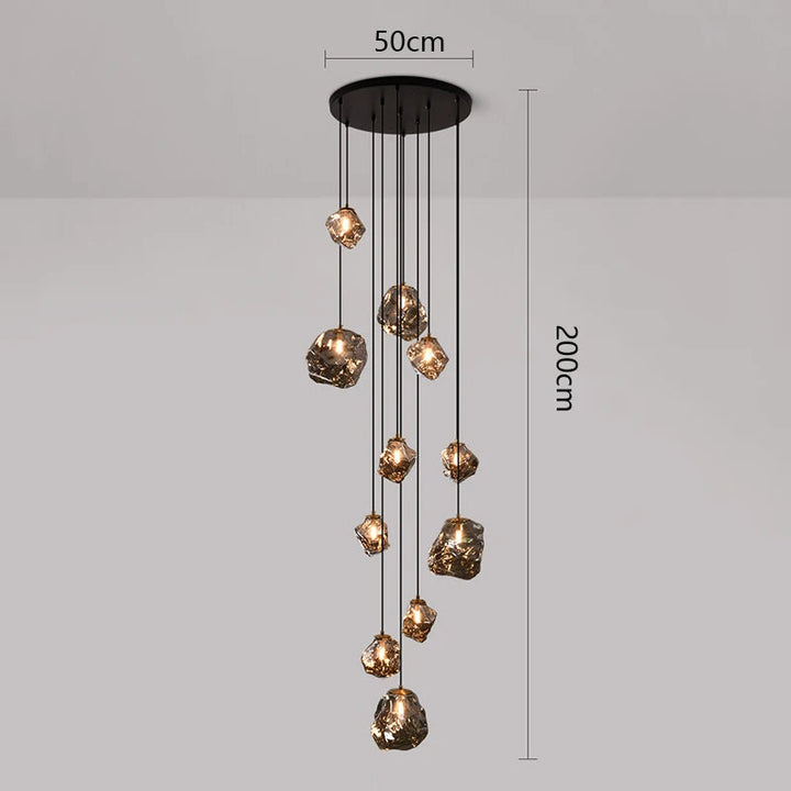 Nordic Villa Staircase Chandelier