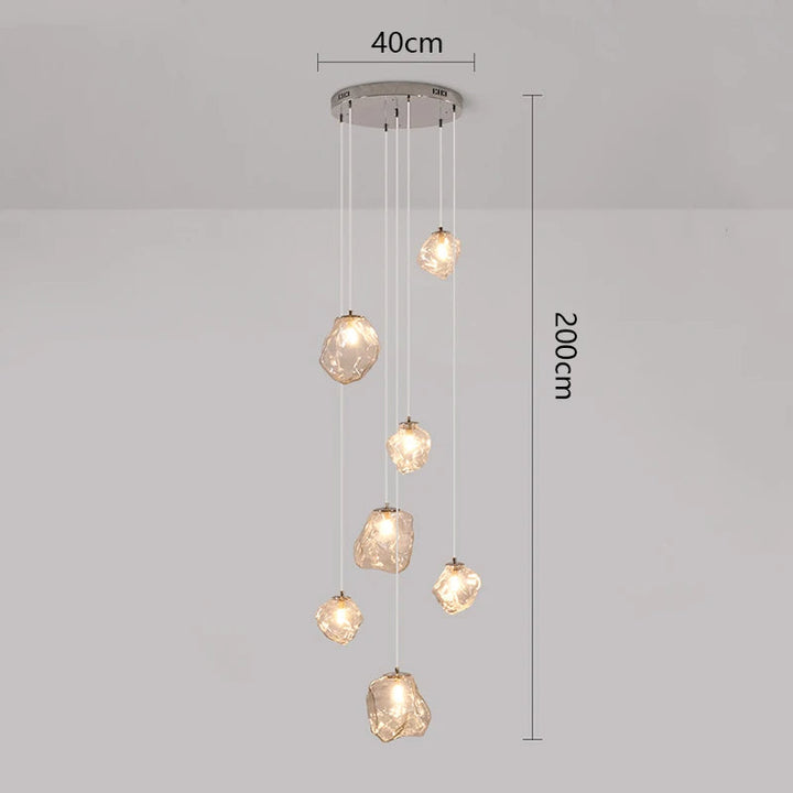Nordic Villa Staircase Chandelier