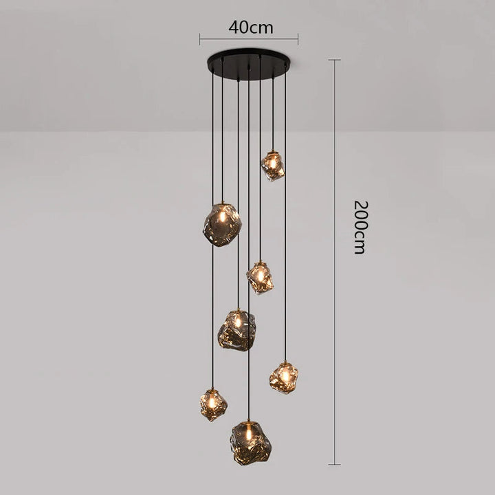 Nordic Villa Staircase Chandelier