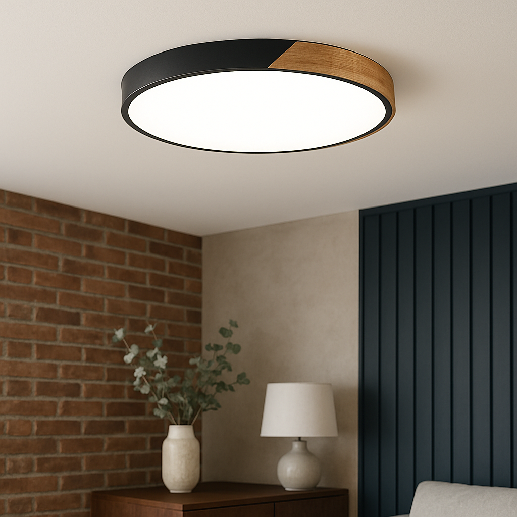 Nordic Wooden Ceiling Light, view 3