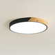Nordic Wooden Ceiling Light in Black
