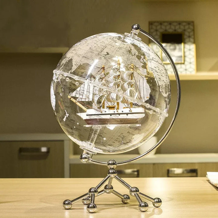 World Globe Cordless Table Lamp