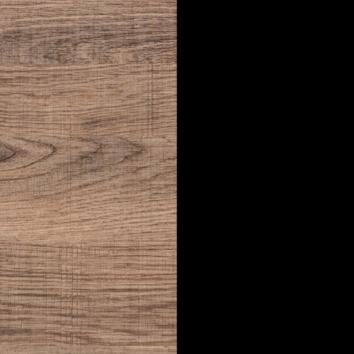 Oak-Effect 3-Shelf Floating Bookshelf