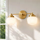Opal Glass Globe Vanity Wall Light