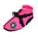 Padded dog coat with built-in harness