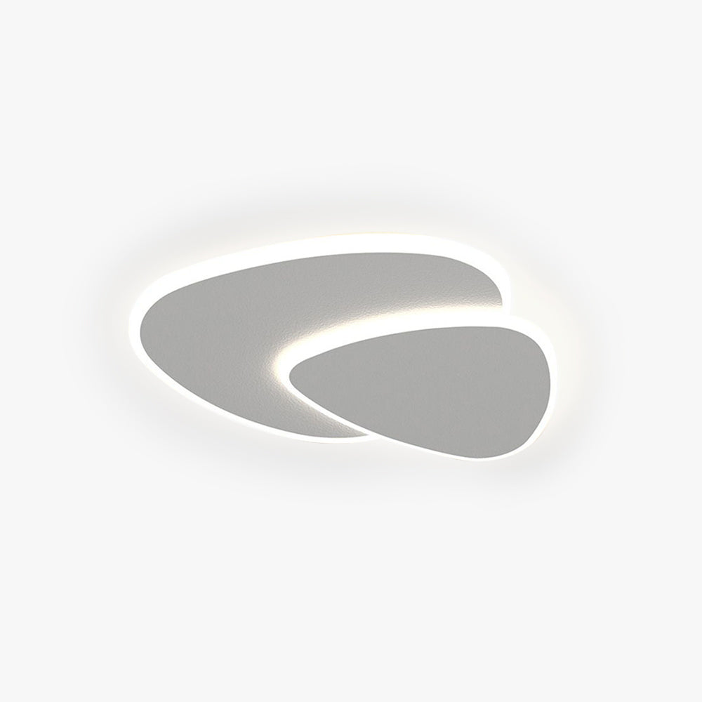 Layered pebble LED ceiling light
