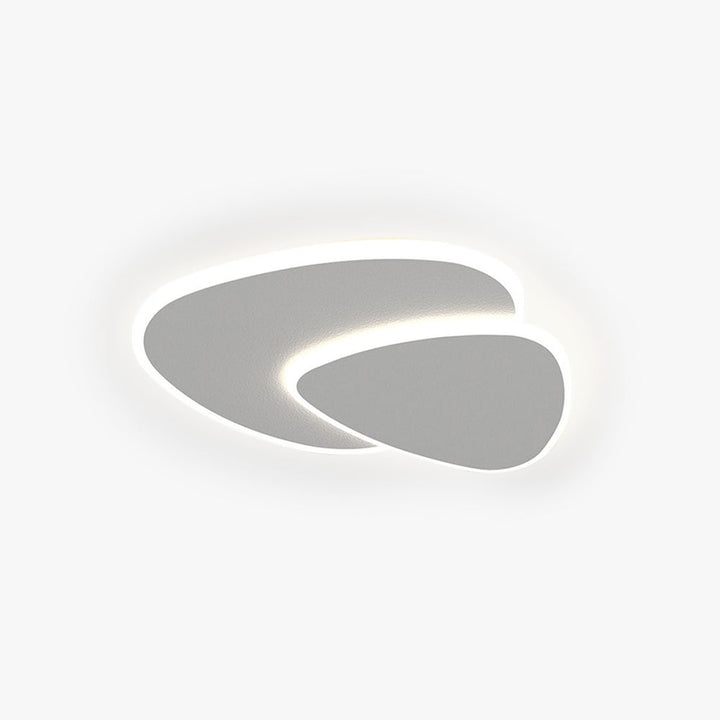 Layered pebble LED ceiling light