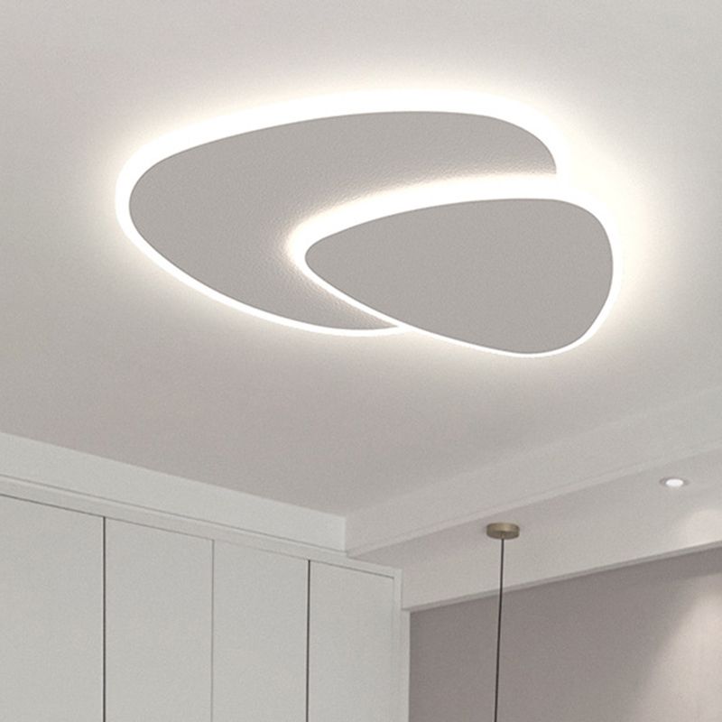 Layered pebble LED ceiling light