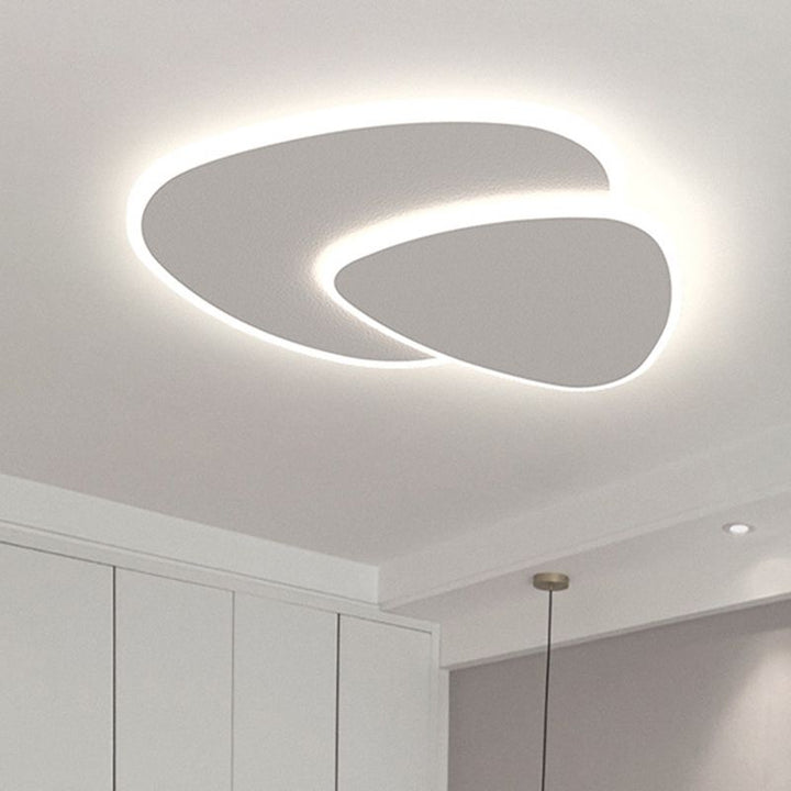 Layered pebble LED ceiling light
