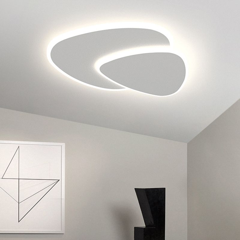 Layered pebble LED ceiling light