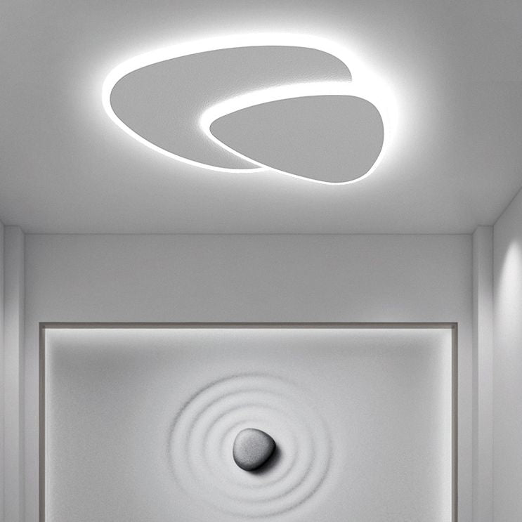 Layered pebble LED ceiling light