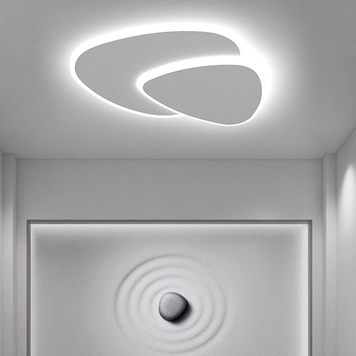 Layered pebble LED ceiling light