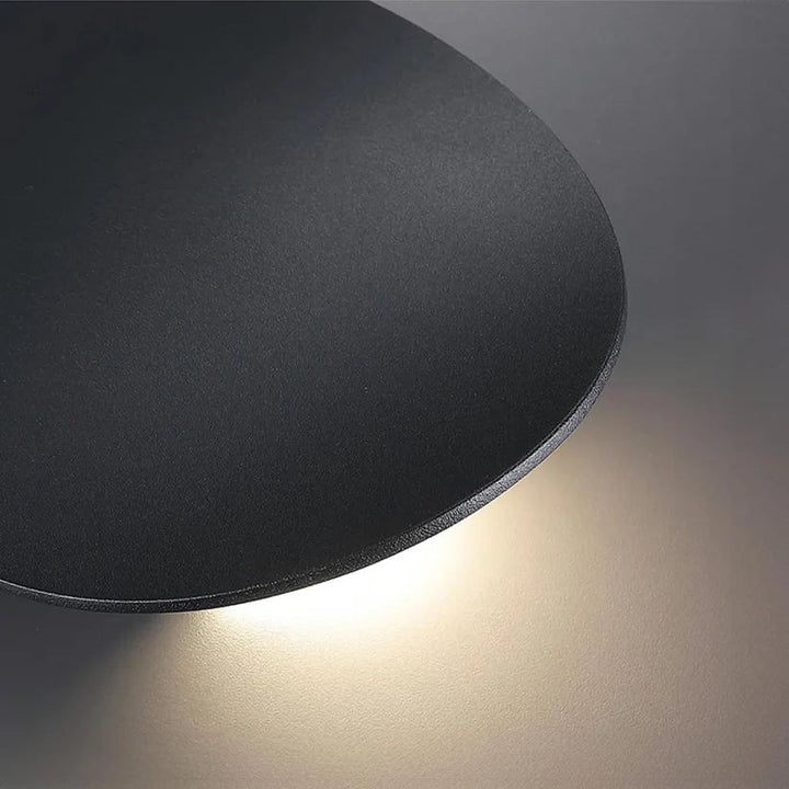 Pebble LED Wall Light | Up and Down Halo, Black, Gold or White