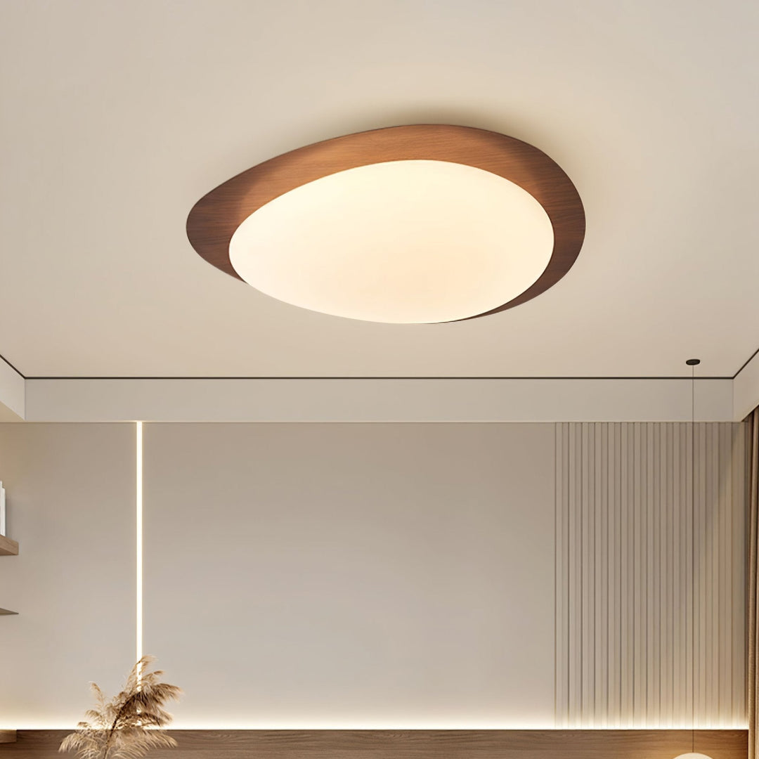 Pebble Wood Effect Ceiling Light
