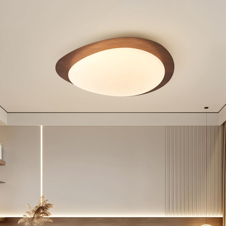 Pebble Wood Effect Ceiling Light